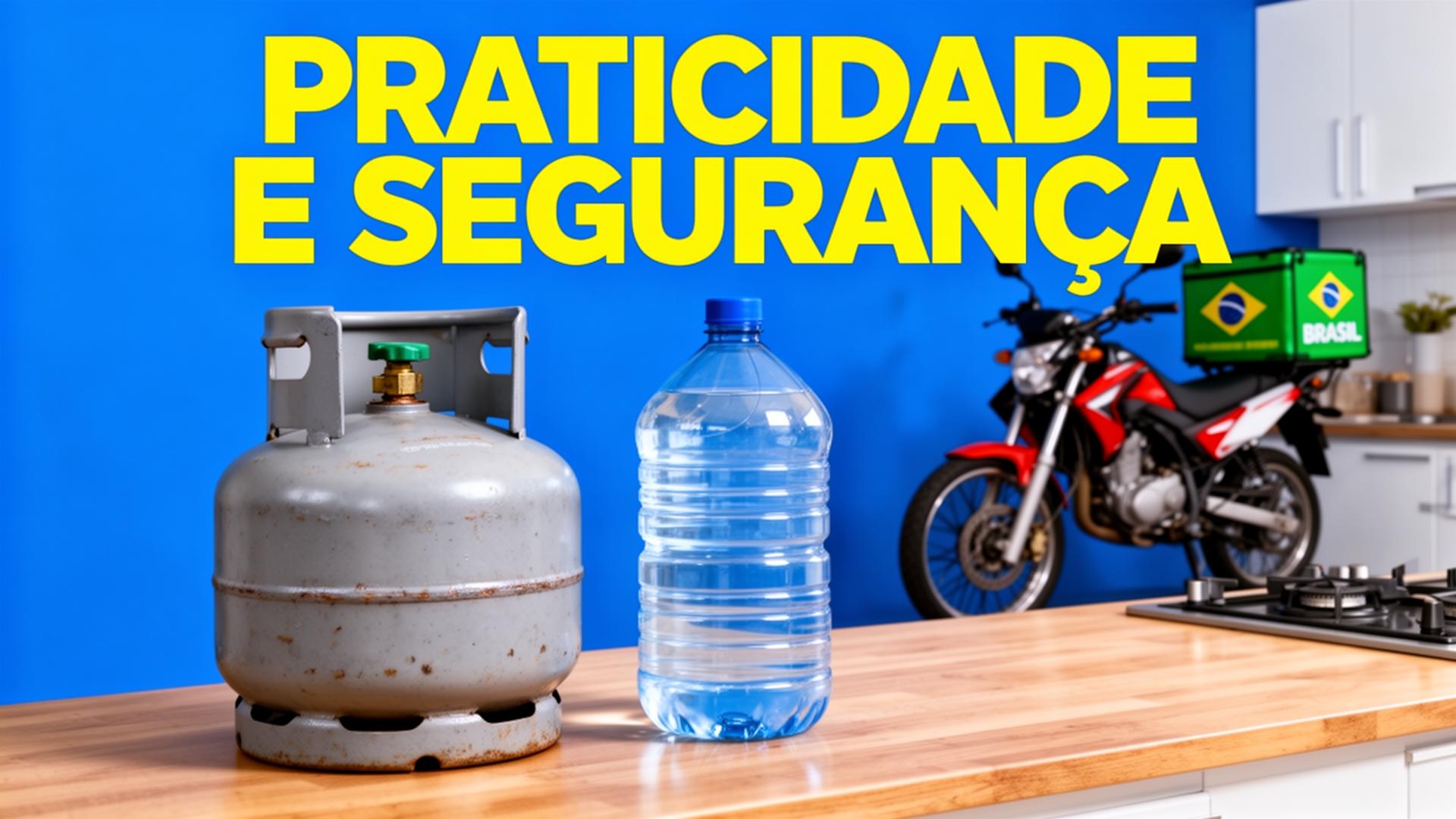 Entrega de gás e água